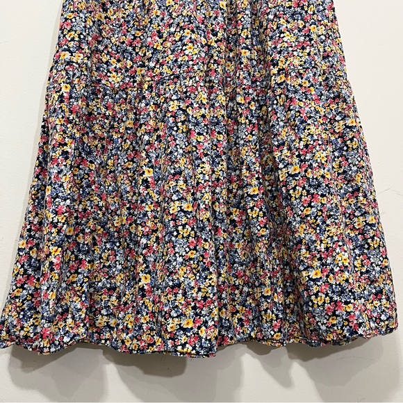 Old Navy Tiered Ditsy Floral Tiered Maxi Midi Skirt Cottagecore Boho Tall M - Picture 9 of 13